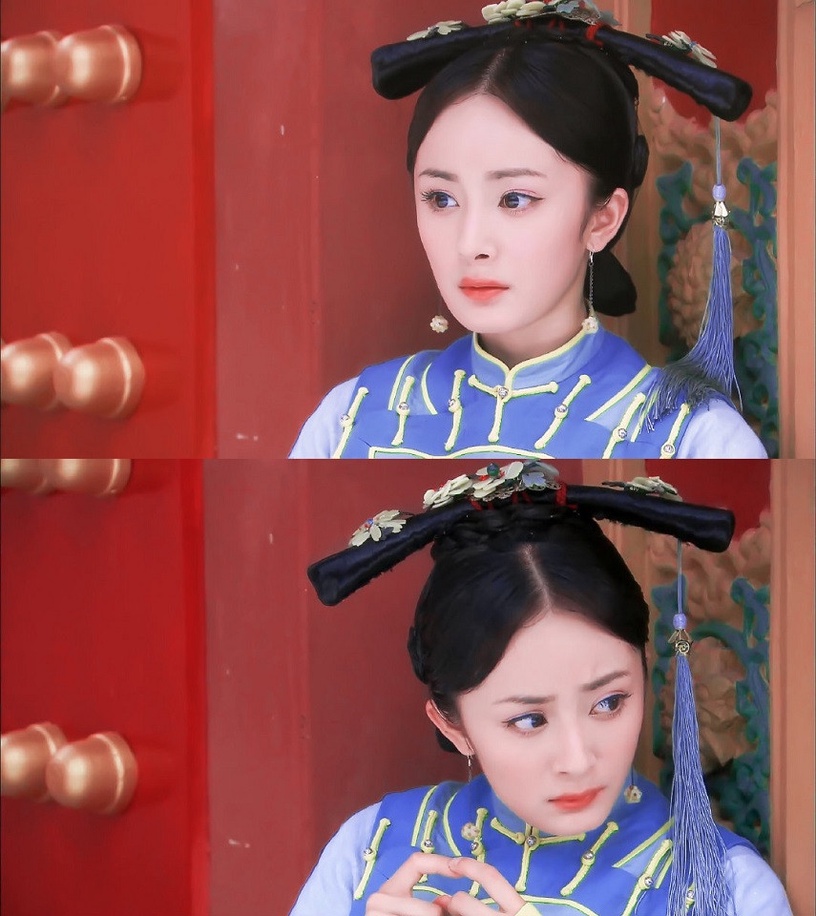 頂流小花的清宮劇造型1:楊冪 飾演《宮鎖心玉》洛晴川(花影)