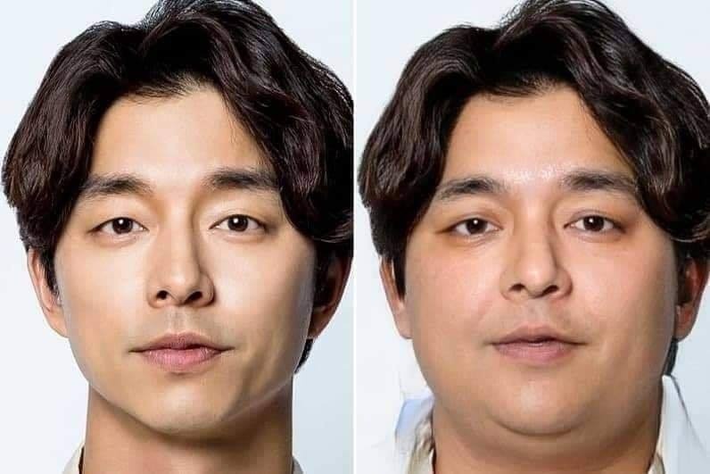 網友合成「胖版韓劇男神」1:孔劉