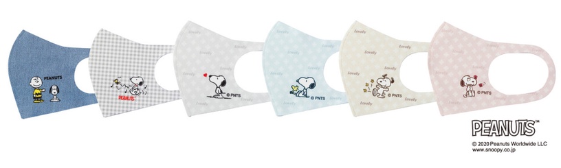 京都西川 X PEANUTS「史努比口罩」2,640日元(約NT$720)
