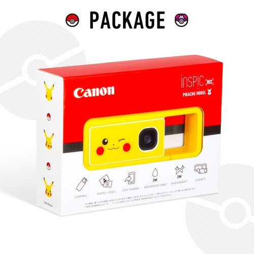 皮卡丘變身迷你相機!Canon×寶可夢推出「iNSPiC REC 皮卡丘款」,迷你機身好帶又好拍