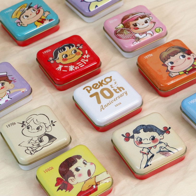 7-11推出「不二家 Peko」70週年系列周邊!12款復古小方罐&夾鏈袋,粉絲必須收整套!
