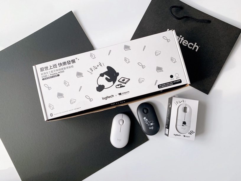 羅技電子與知名插畫家Cherng聯名推出馬來貘無線滑鼠!