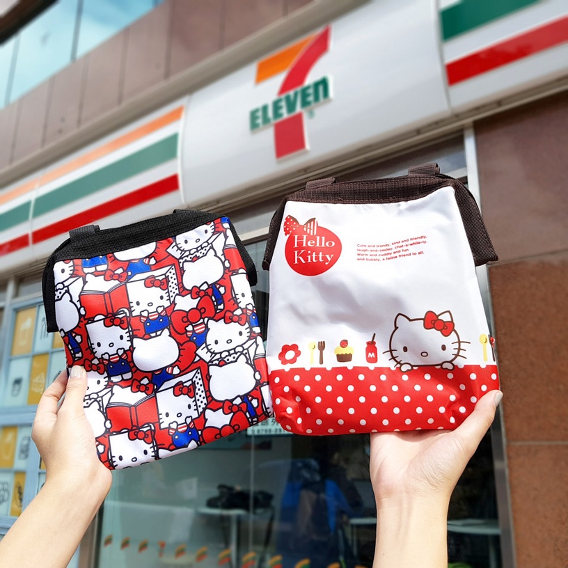 7-11「Hello Kitty寬口保溫袋」第二彈!一系列四款超Q花樣,滿版的Kitty太療癒啦