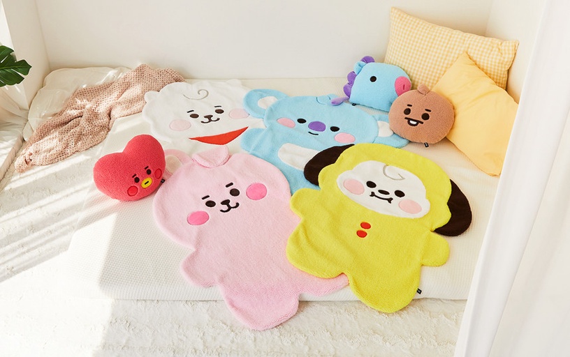 BT21變成毛毯啦!「BT21造型毛毯」可愛登場,超萌角色造型太療癒,還能幫你溫暖身心~