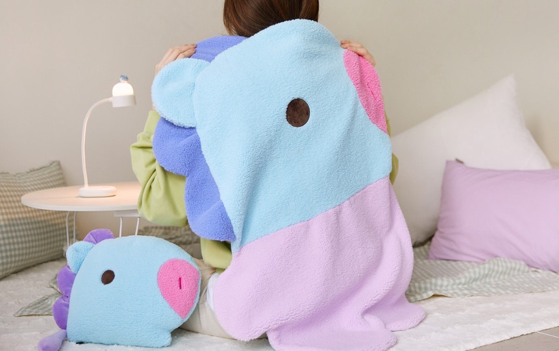 BT21變成毛毯啦!「BT21造型毛毯」可愛登場,超萌角色造型太療癒,還能幫你溫暖身心~