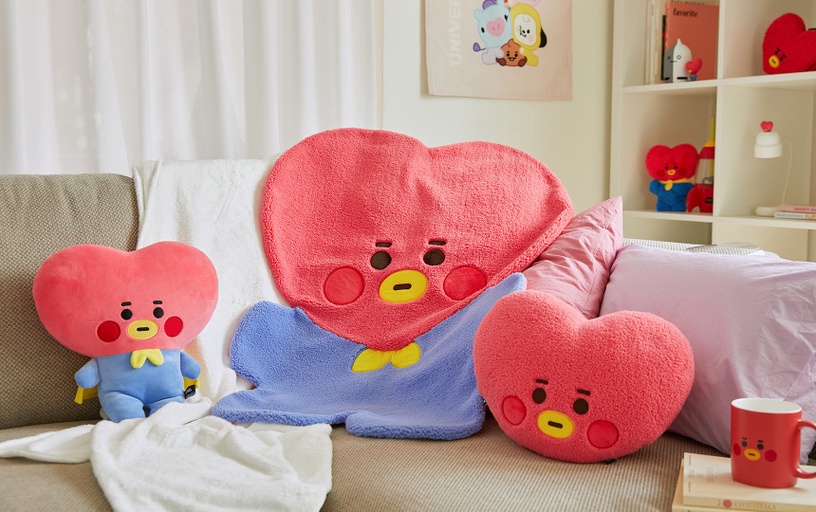 BT21變成毛毯啦!「BT21造型毛毯」可愛登場,超萌角色造型太療癒,還能幫你溫暖身心~