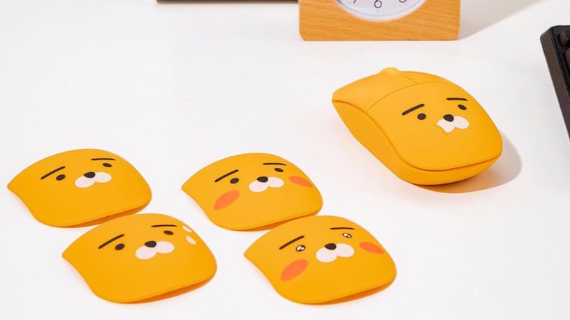 Kakao Friends「萊恩變臉滑鼠」可愛爆表!可拆卸式設計,五種表情自由更換!