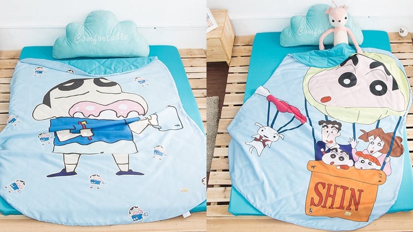 小新變成巨大棉被啦!韓國「小新棉被」療癒登場,8款超萌造型,就讓小新陪你進入夢鄉