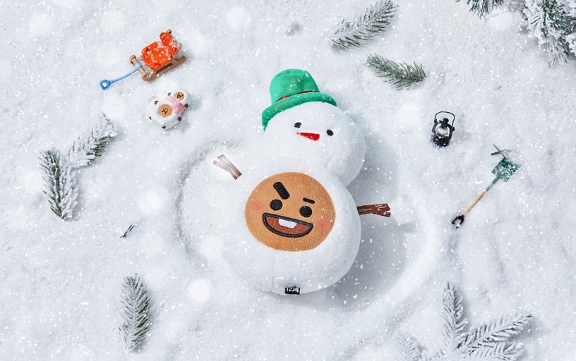 BT21變成雪人啦!BT21推出超萌「雪人系列」,快來和BT21雪人一起在雪中玩耍~