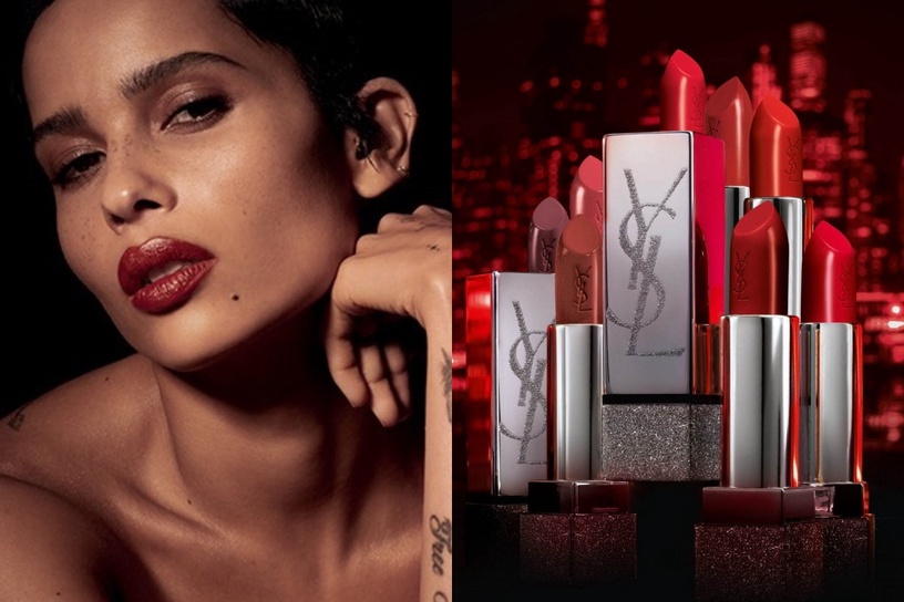 YSL 奢華緞面唇膏 聯名「柔伊·克拉維茲」限量銀河系列