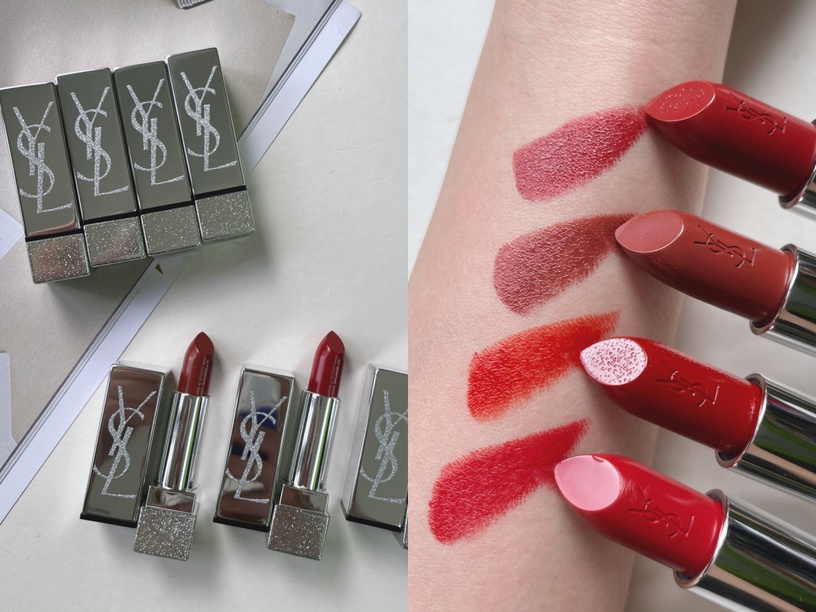 YSL 情挑誘光水唇膏 血紅棕色系