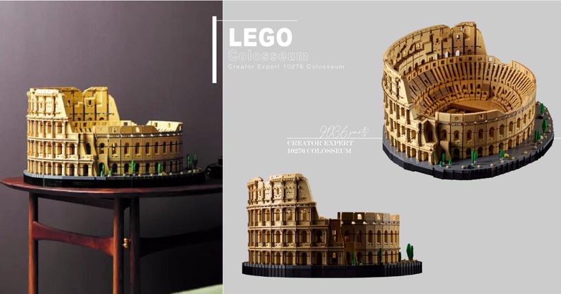 全新「LEGO®Creator Expert 10276 Colosseum 羅馬競技場」終於登場,成為史上最多零件的樂高模型啦~快右滑看介紹吧!