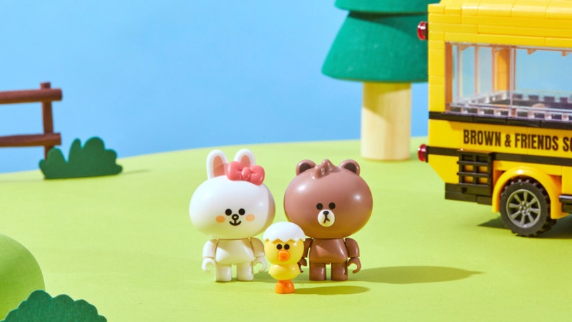 LINE FRIENDS「校車積木組」登場!打造專屬黃色校車,和寶寶熊大一起上學去