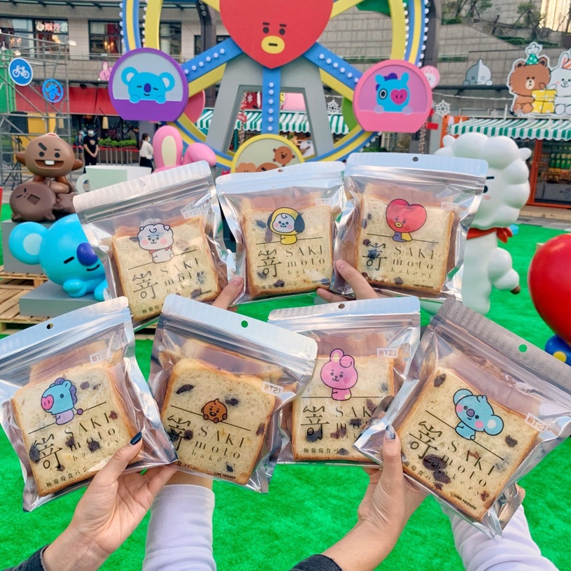 「嵜本SAKImoto生吐司」推「BT21極葡萄生吐司」