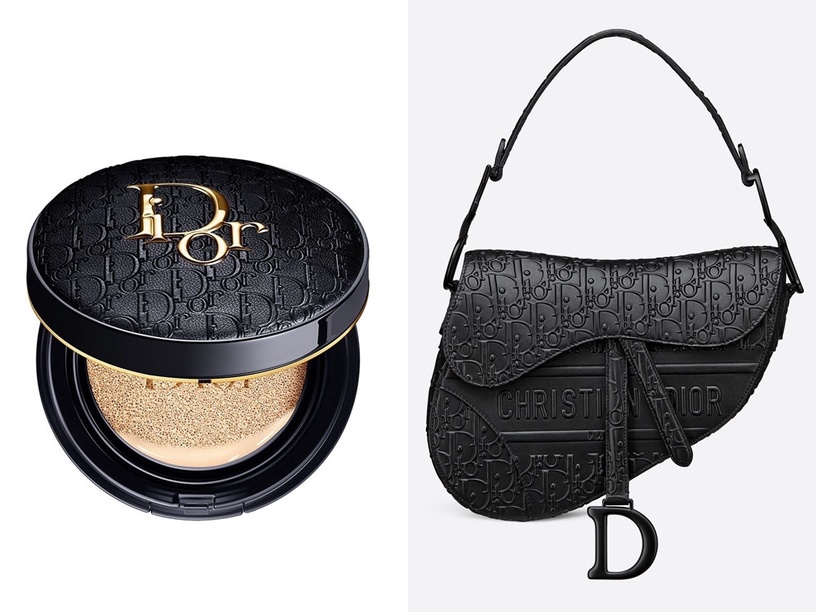 2021春季底妝,DIOR 迪奧 超完美柔霧光氣墊粉餅 霧黑壓花版
