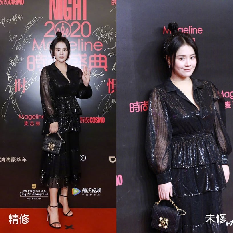 女星紅毯造型精修vs未修6:馬思純