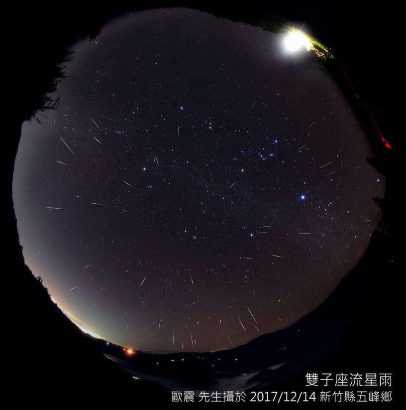 2020年最後一場「雙子座流星雨」登場