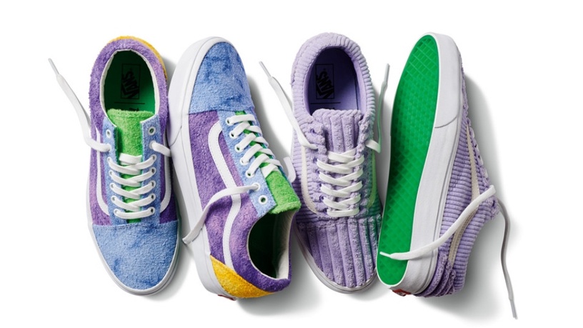 vans rosa e grigie
