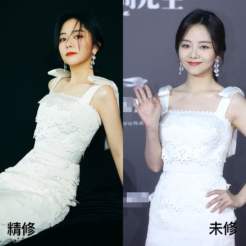 女星紅毯造型精修vs未修2:譚松韻