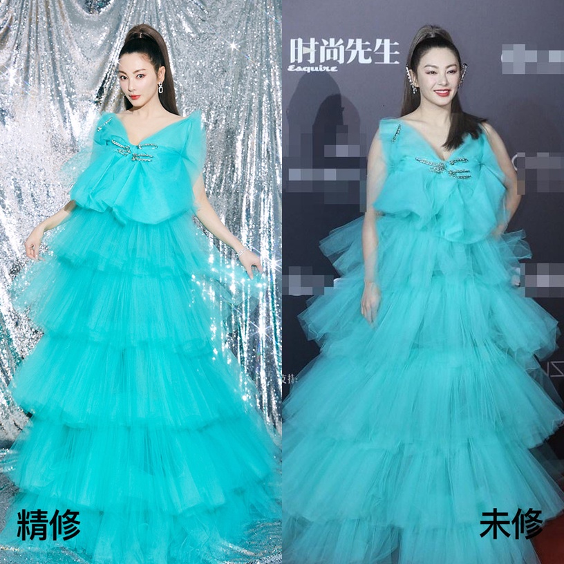 女星紅毯造型精修vs未修3:張雨綺