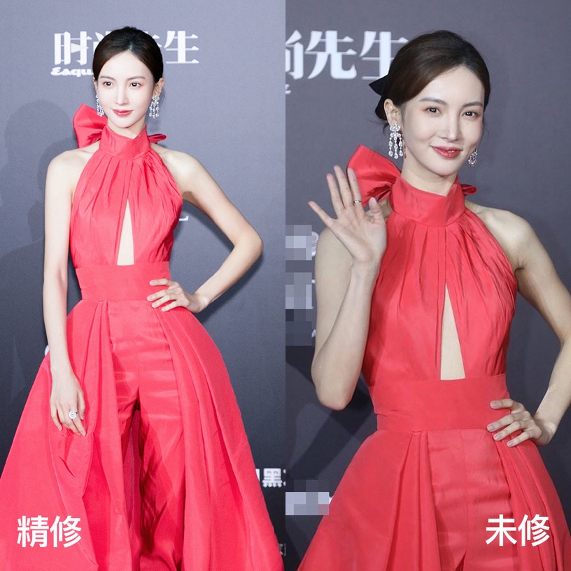 女星紅毯造型精修vs未修6:金晨
