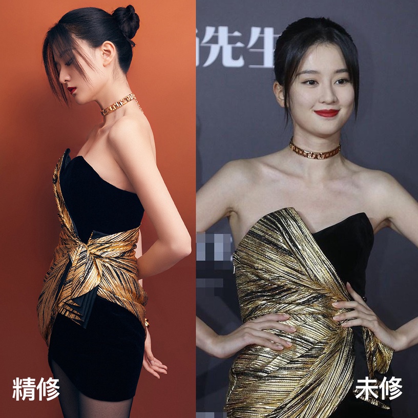 女星紅毯造型精修vs未修10:喬欣