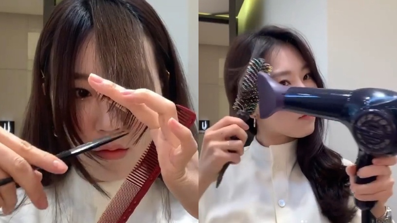 韓妞親授修瀏海技巧!手殘族也能自己剪瀏海,浪漫中分、胎毛瀏海通通搞定!