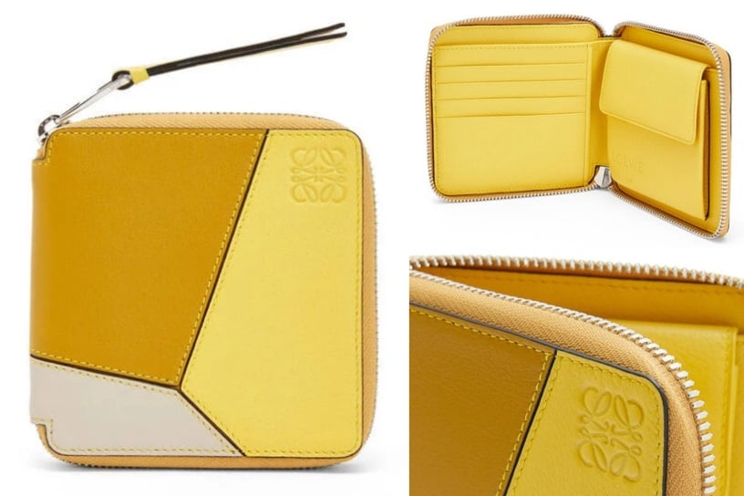 LOEWE 經典小牛皮Puzzle方形拉鍊皮夾,NT.21000