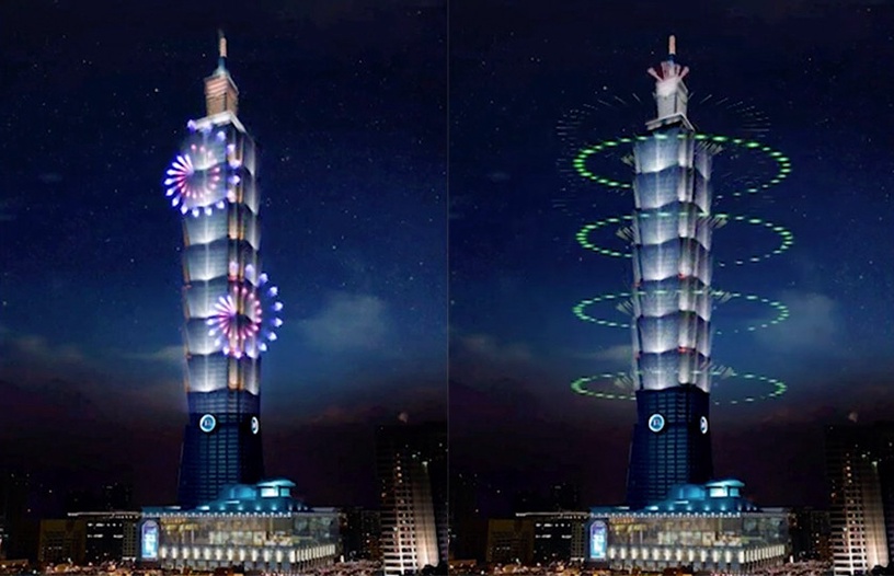 台北101「2021跨年煙火秀」模擬動畫釋出!全球首見「360度輪狀煙火」零死角震撼登場!