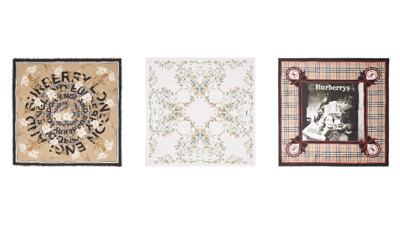 Burberry喀什米爾圍巾「全新印花」登場!搭配經典格紋、TB花押字,嶄新風格超吸睛