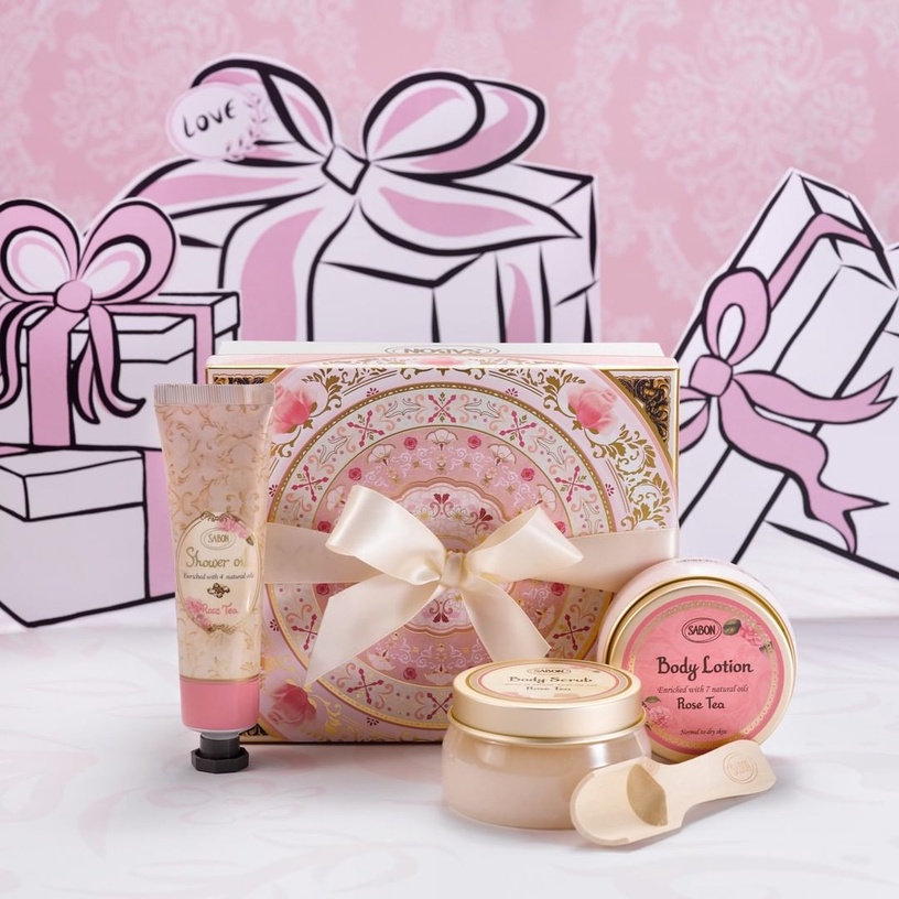 sabon 玫瑰茶語身體磨砂膏320g,NT.1480