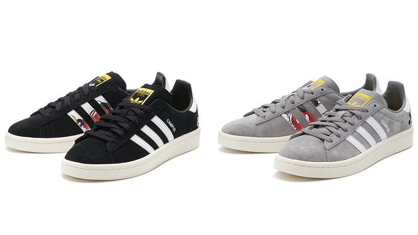 adidas Originals X 迪士尼「SUPERSTAR 米奇&米妮/黑」10,989日元(約NT$2,990)
