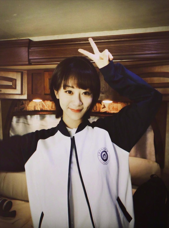 陸劇女星校服造型1:楊紫