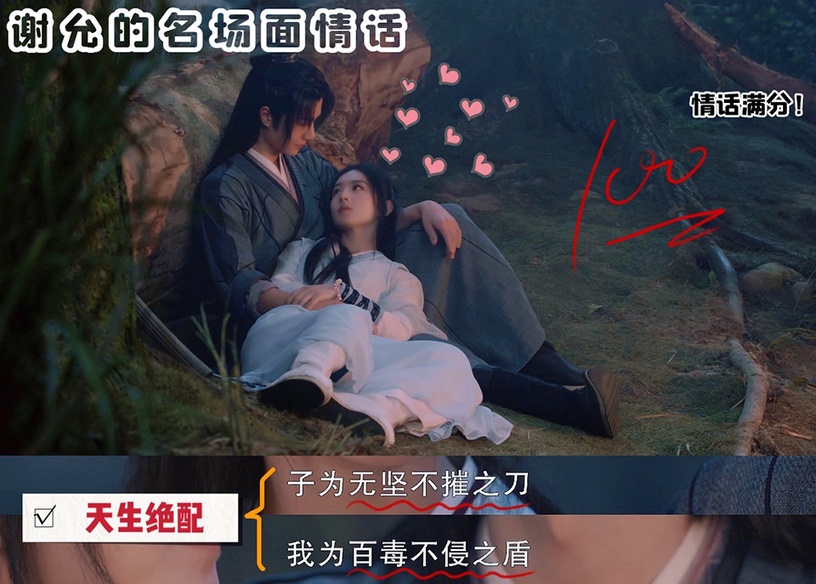 古裝劇《有翡》趙麗穎&王一博高糖名場面1:謝允為周翡吸毒