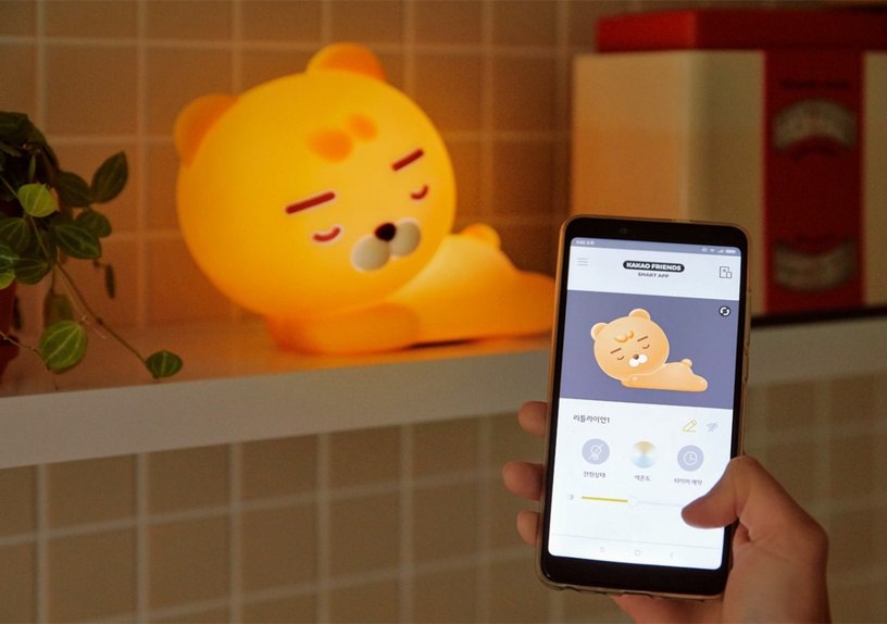 KAKAO FRIENDS「萊恩智能夜燈」軟萌上市!四段式燈光輕鬆切換,專屬APP遠端操控超實用