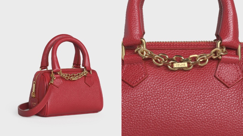 CELINE「粉色凱旋門」迷你老花包太吸睛!經典包款改造連Lisa都搶揹,2021新春限定登場
