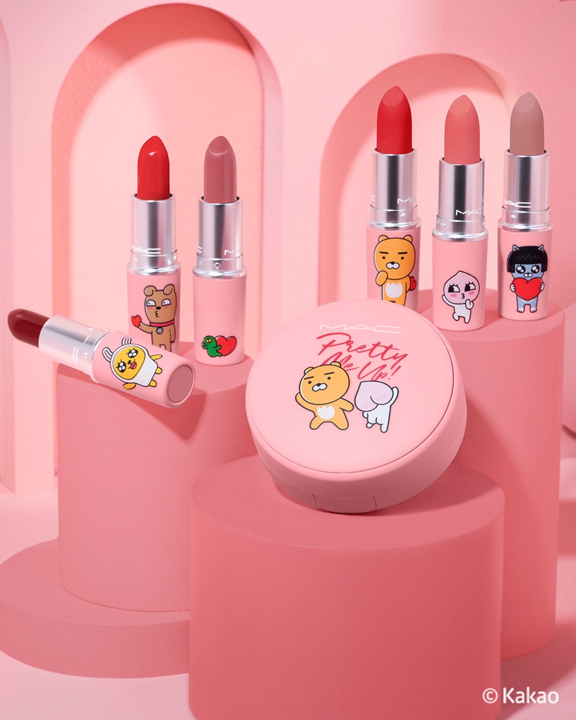 MAC X Kakaofriends「萊恩唇膏」2021情人節登場!萊恩羞澀示愛&粉霧包裝、少女心爆棚