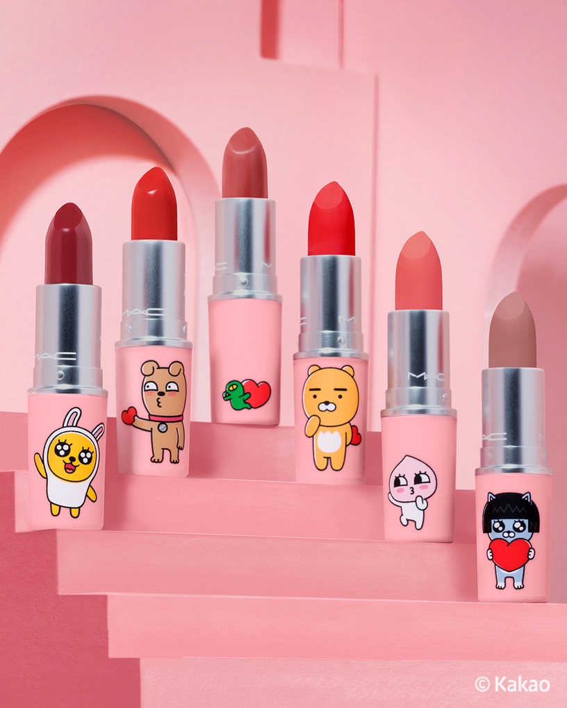 MAC X Kakaofriends「萊恩唇膏」2021情人節登場!萊恩羞澀示愛&粉霧包裝、少女心爆棚