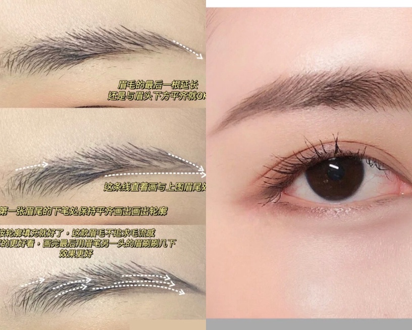 新手必學!日彩妝師公開「面部比例調整眉型」方法,圓臉眉型要俐落、眉壓眼適合歐美眉
