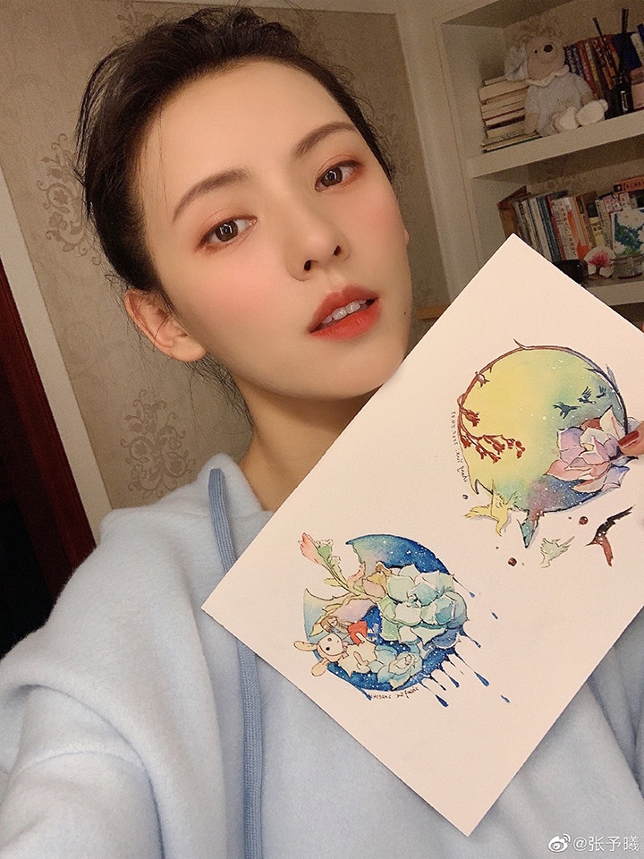 陸劇明星隱藏技能6:張予曦 畫畫