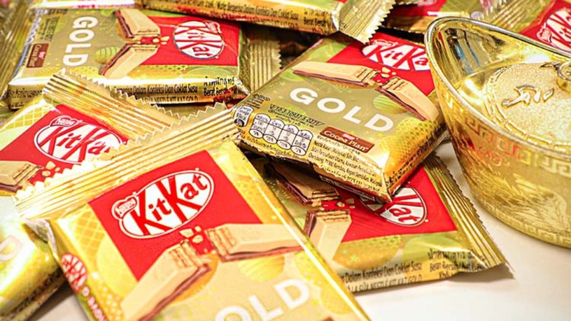 金色KitKat來了!2021新春限定「KitKat金系列」,全新「焦糖巧克力威化」保你金好運