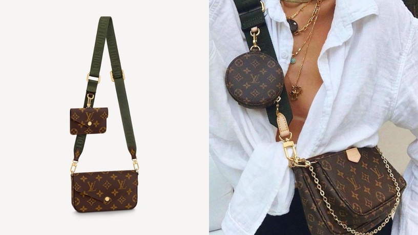 下一個爆款?LV推出全新二合一包 Félicie Strap & Go,經典老花+信封袋設計更顯優雅