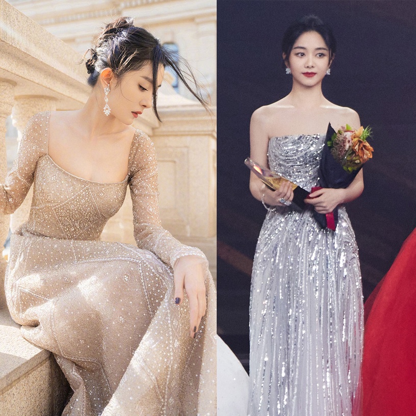 微博之夜女星紅毯造型未修vs精修