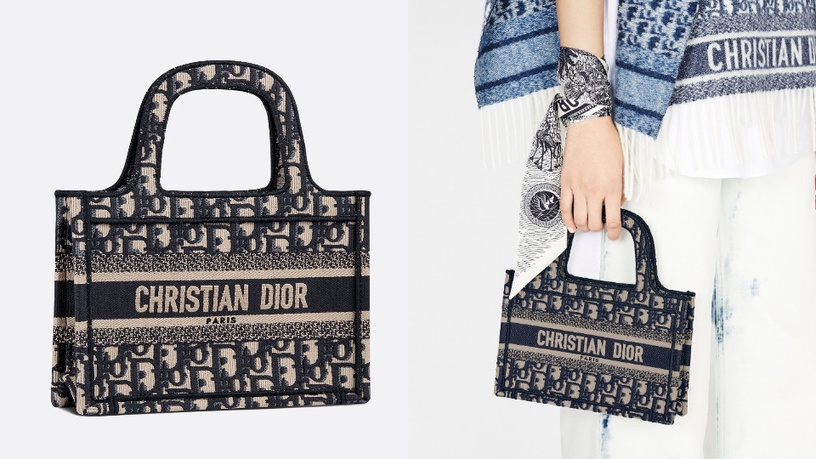 必收迷你包+1!DIOR「MINI BOOK TOTE」優雅不減,「岩石灰」高冷氣質討論度爆表~