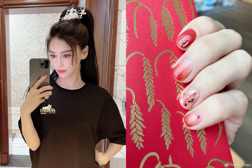 2021情人節美甲圖鑑!紅色系美甲神顯白,暈染美甲超仙、Angelababy同款美甲招桃花