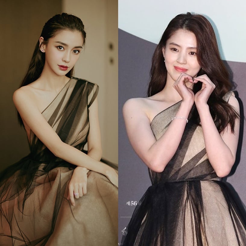 明星撞衫10:楊穎Angelababy vs韓素希