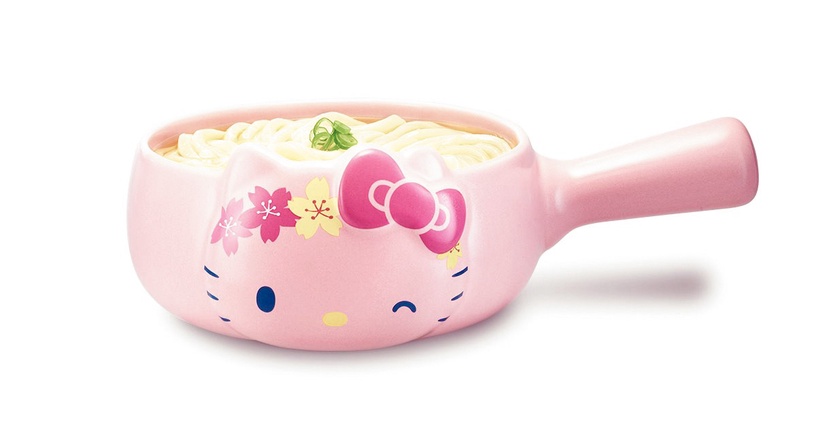 Hello Kitty夢幻賞櫻季熬湯麵849元／日櫻款牛奶鍋