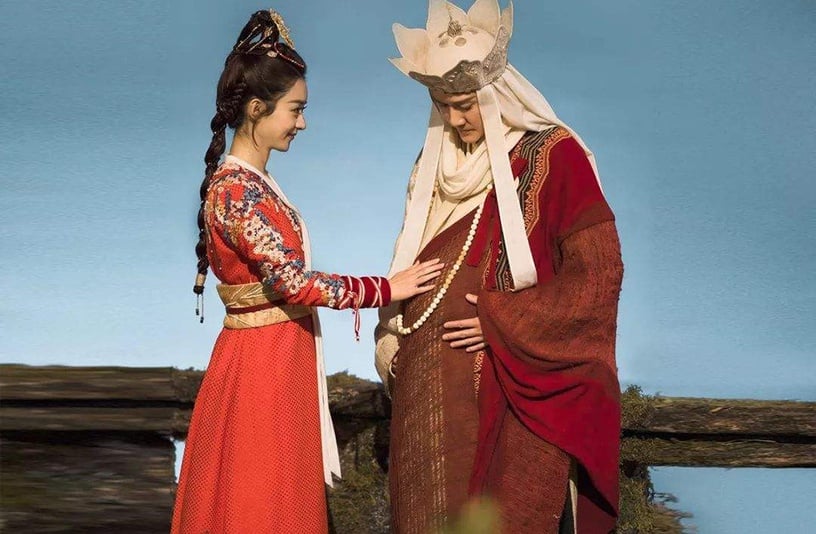 因戲結緣的陸劇明星夫妻4:趙麗穎&馮紹峰《西遊記女兒國》