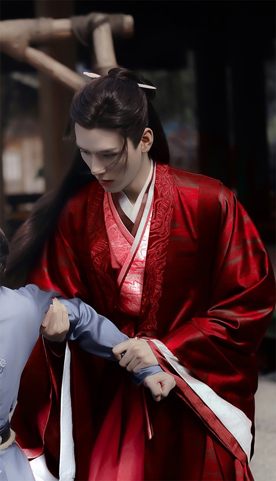 古裝劇《山河令》溫客行造型1:紅衣鬼谷谷主造型