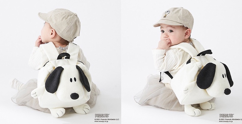 petit main X PEANUTS「史努比寶寶背包」2,530日元(約NT$660)